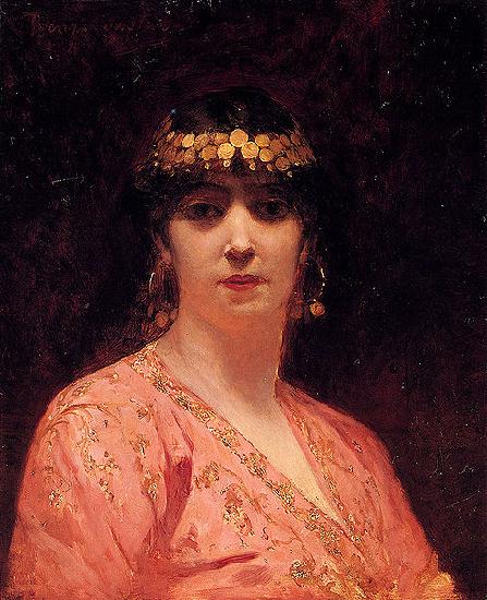 Benjamin Constant Portrait of an Arab Woman oil painting picture